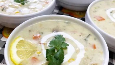 طرز تهیه سوپ جو با شیر و مرغ به روش رستورانی | مخصوص مهمانی