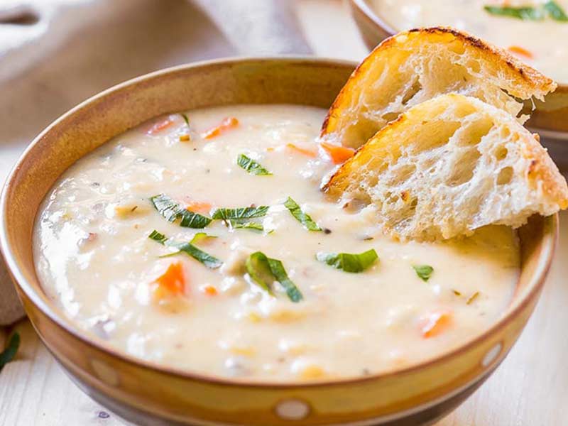 طرز تهیه سوپ سفید شیر و قارچ | سوپ لاکچری و گران ایرانی