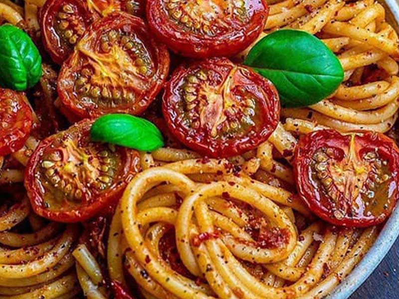 اسپاگتی گوجه‌فرنگی ایتالیایی