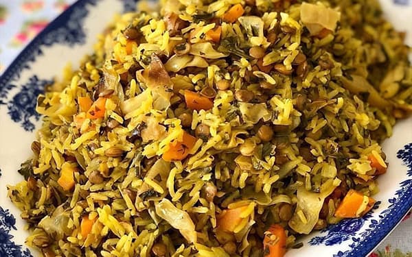 طرز تهیه دمپخت عدس و کلم
