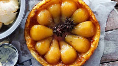 طرز تهیه تارت گلابی