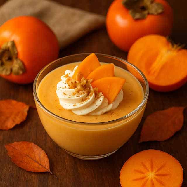 طرز تهیه کرم خرمالوی خانگی با طعم بینظیر پاییزی 2 طرز تهیه کرم خرمالو